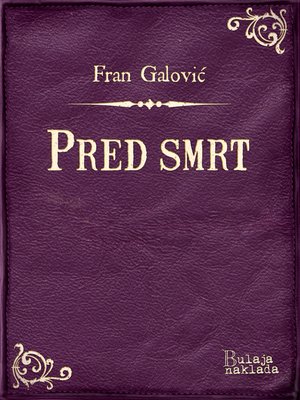 cover image of Pred smrt